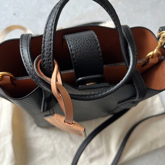 Tory Burch Black Perry Mini Crossbody tote - Picture 2 of 3